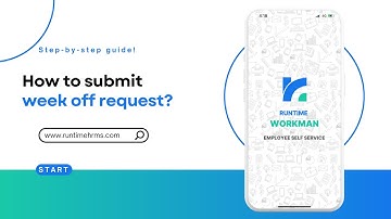 How to submit week off change request using runtime workman? #employees #humanresources #weekoff