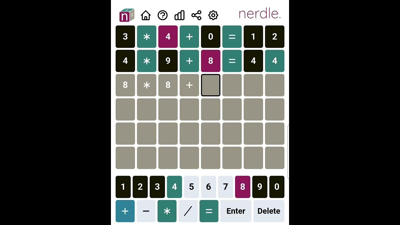 Nerdle Game 83 Solution 12th April 2022 YouTube