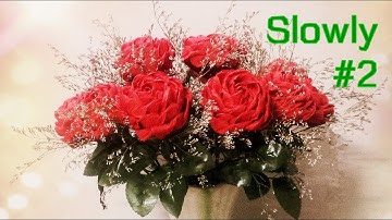 ABC TV | How To Make Twisted Rose From Crepe Paper #2 (Slowly)- Craft Tutorial