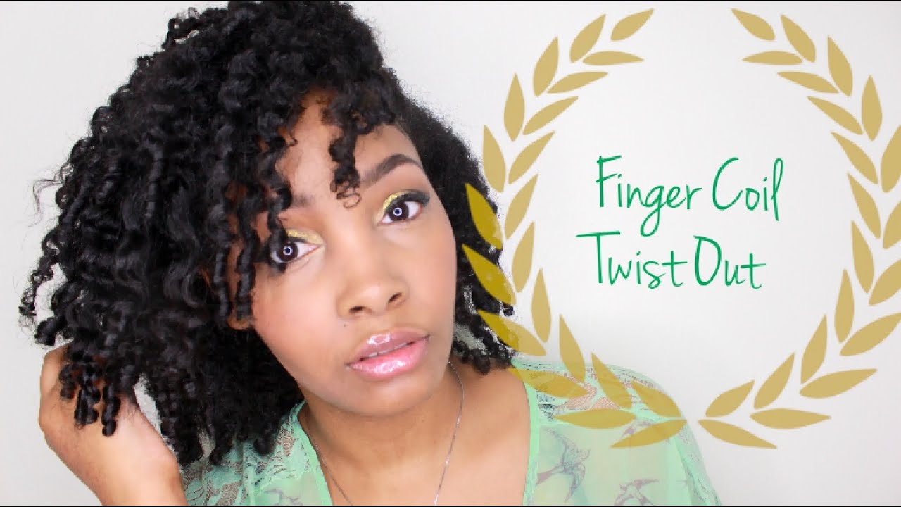 Natural Hair Finger Coil Twist Out Youtube