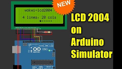 Arduino Simulator Projects | Arduino UNO and LCD 2004 simulation | wokwi Arduino simulator examples