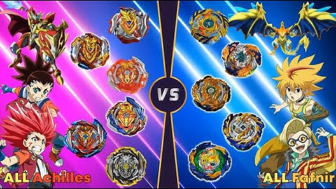 베이블레이드 버스트 DB 【ALL 아킬레스 VS ALL 파브닐】 릴레이 배틀 Beyblade Burst DB ベイブレードバーストDB