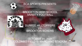 BHS Football vs Durfee 10-31-22