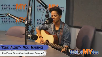 "Come Along" Vicci Martinez LIVE With the MYfm New Music Blog