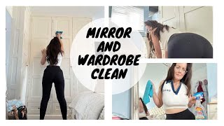Clean With Me Mirror Wardrobe Clean Cleaning Motivation