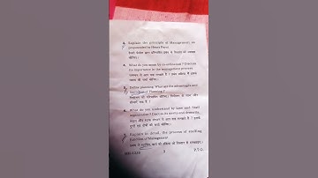 #B.com semester 4 @2023# Business mangement questions paper #VBU@