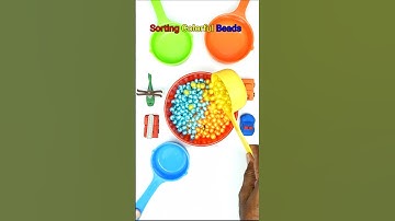 Amazing Sorting Nice Colorful Beads #shortsvideo #shortsviral #shorts #short #beads #satisfying #fun