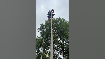 Smooth pole climbing #trendingshorts #pole #fitness #polechallenge #poletraining #tsspdcl