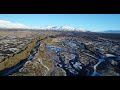 Survol du parc national de Thingvellir (Þingvellir) - 4K