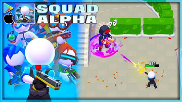 SQUAD ALPHA 🤖 Gameplay Walkthrough - Official Launch | Android/IOS Action Arcade Shooter