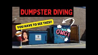 **DUMPSTER DIVING FOR FREE ITEMS AT RETAIL STORES!  AWESOME HAUL