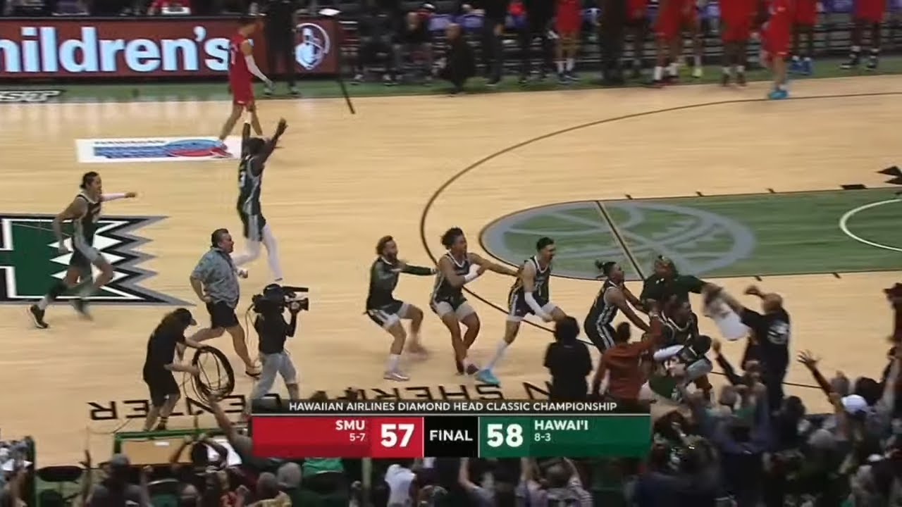 Hawaii hits crazy game winner to beat SMU and win on christmas day