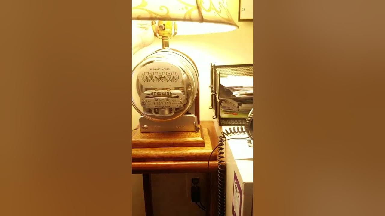 electric meter lamp YouTube