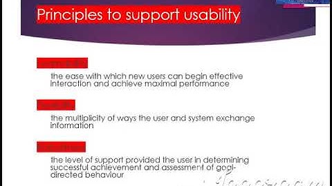 Design rules in  HCI