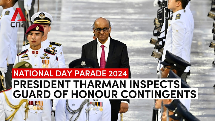 NDP 2024: Singapore President Tharman inspects Guard of Honour contingents