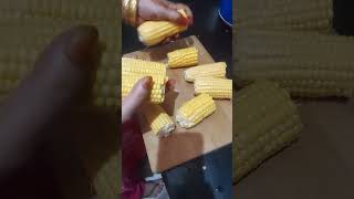 Sweet corn 🌽 evening snacks 😋 #easyrecipe #food #howtimakesweetcorn 😊🤲🏿🍰