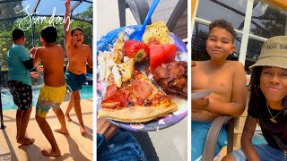 A day in my life with my son | Birthday party 🥳 (pool edition)