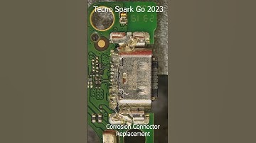 Tecno spark go 2023 corrosion charging port replacement #maintenance #howto #tech #soldering