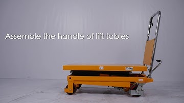 APOLLOLIFT™️ Lift Table  Service Tutorial -Assemble the handle of lift tables