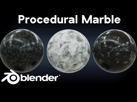 Procedural Marble Material (Blender Tutorial)