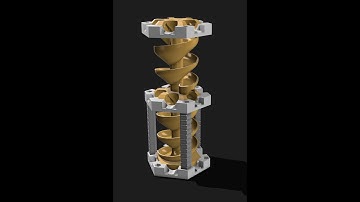 3D printed marblerun module: Spiral (Gravitrax compatible)