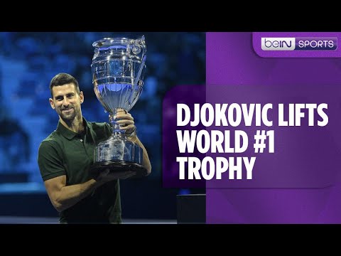 Novak Djokovic lifts record-extending 8th year-end No. 1 trophy!