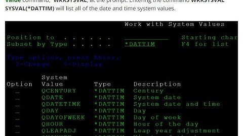 An UPDATE to changing the time and date on my AS/400!
