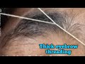 Eyebrow threading