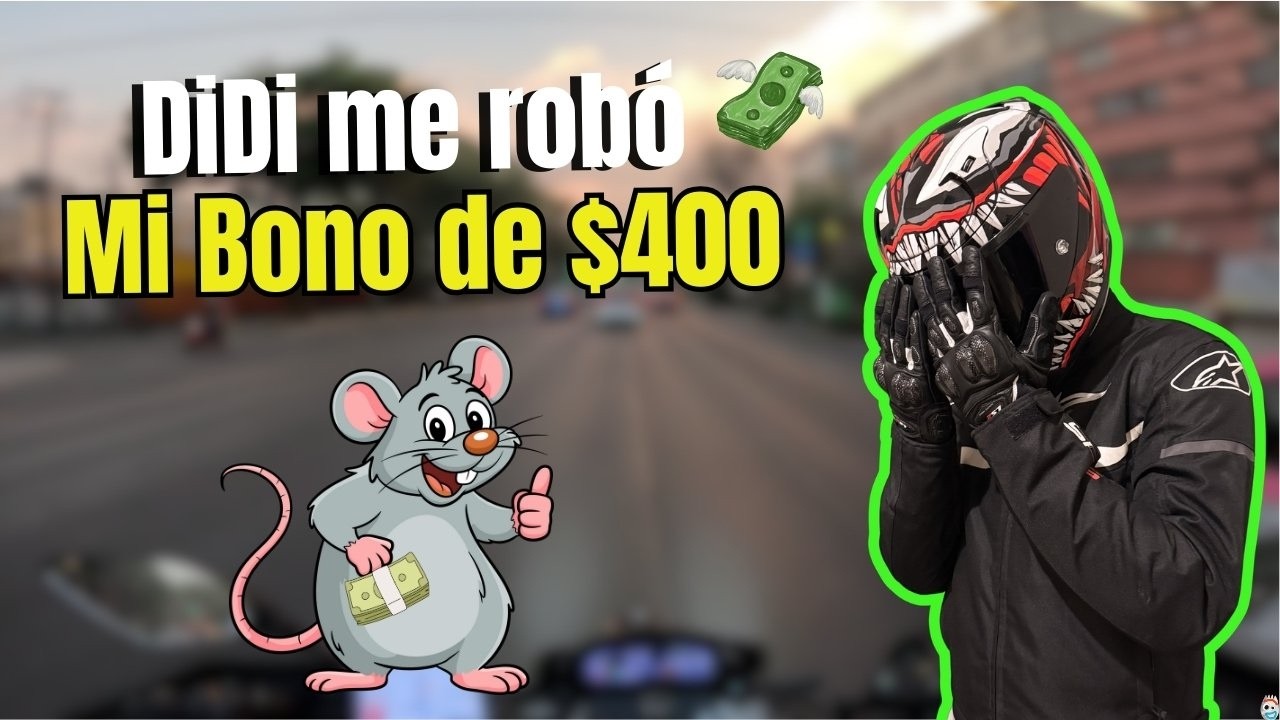 ¡DiDi me robó TODO mi bono por un pedido! 😱 | CDMX Motovlog