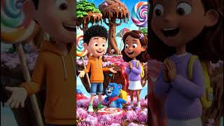 The Magic Balloon Ride 🎈✨ | Animated Cartoon Short #kidsanimation #shorts