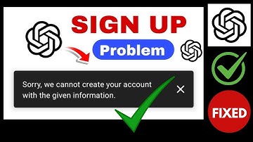 How to Fix "Sorry, We Cannot Create Your Account" ChatGPT Error | ChatGPT Signup Issue Solved