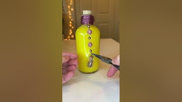 Relaxing potion making | Making my Yellow Rose Elixir color changing potion bottle