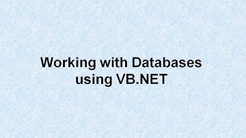 Working with Databases using VB.NET | VB & VB.net | betaQsolutions