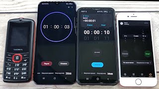 Alarm Call Texet TM-D206, Samsung Galaxy S10, Galaxy A31, iPhone 7/Call Timer,Stopwatch/Mobile Calls