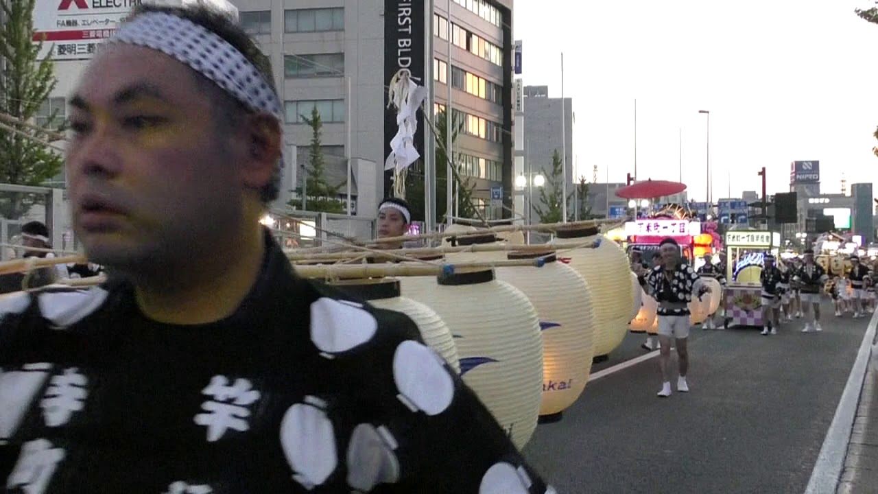 🔴2019年8月3日【竿燈まつり】竿燈入場行進❗　秋田市長・観光レディー始め、自衛隊までの40の町内・企業・大学‼️