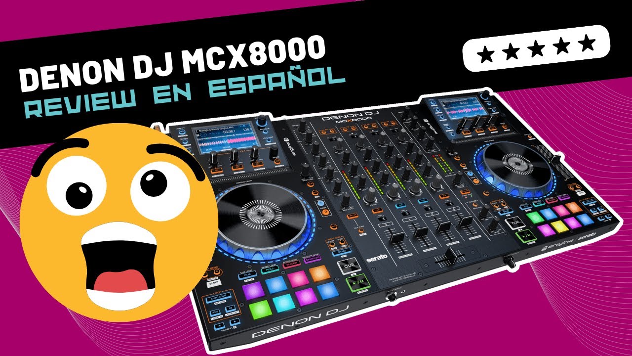 Denon DJ MCX8000 Controlador Serato DJ Y Engine Revisión Y Video -  DjTechZone