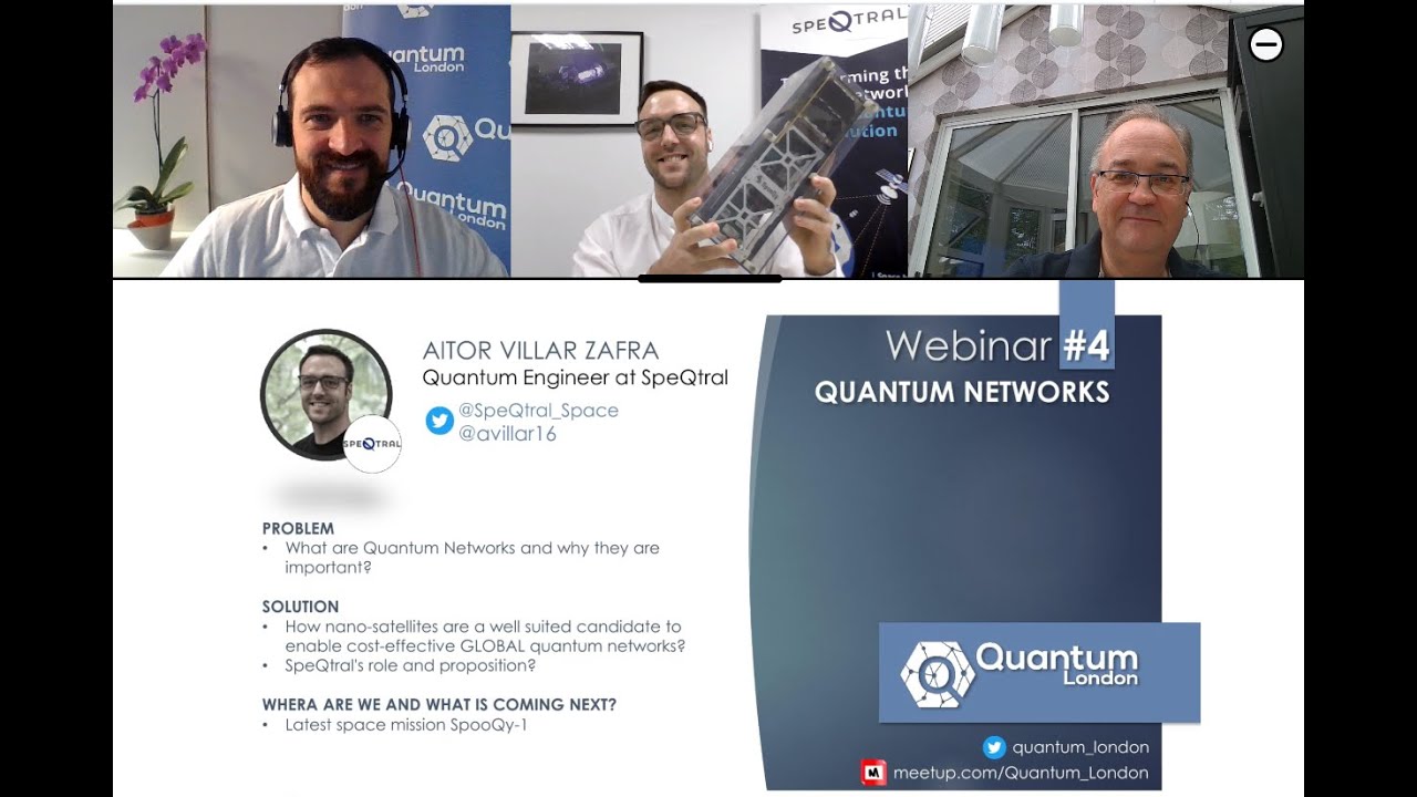 [Webinar] Space-based quantum networks - with Aitor Villar PhD of SpeQtral