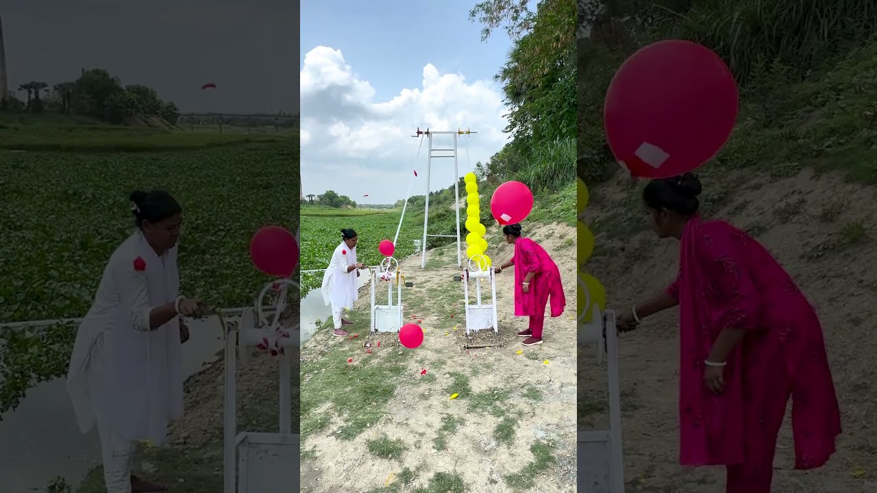 Fun Balloon Popping Race