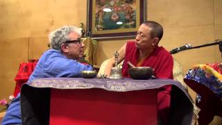 Andy Weber Shares A Joke With Chökyi Nyima Rinpoche