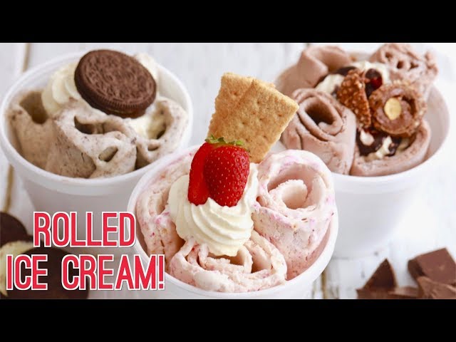 How To Make Rolled Ice Cream (Easy 2-Ingredient Recipe)