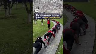 Bizarre ‘crocodile-crawl’ workout in China sparks health concerns #shorts