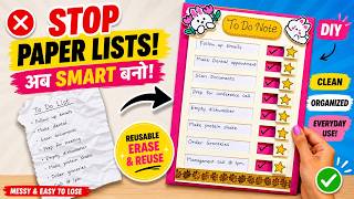 CREATE Your PERFECT To-Do List Checklist Board Reusable Memo Board DIY