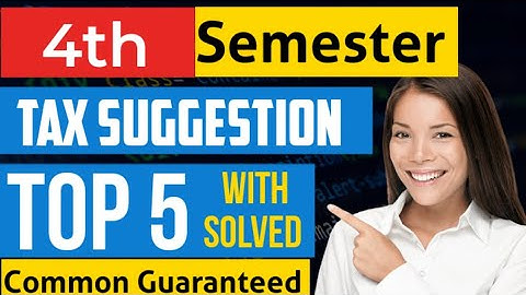 TOP 5 - Tax Suggestion with Solved // SALARY & HP @GDT_RoshanSir