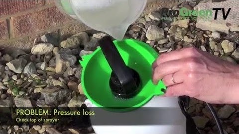 Troubleshooting Hand-held Garden Sprayers (Pump Sprayers)