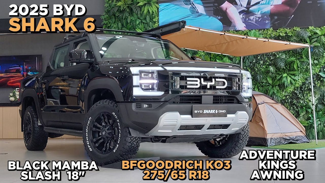 2025 BYD Shark 6 DMO | BFGoodrich KO3 275/65 R18 | Black Mamba 