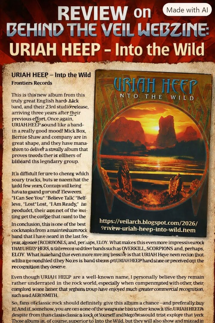 Uriah Heep/Into the Wild/ユーライアヒープ/ハードロック Uriah Heep