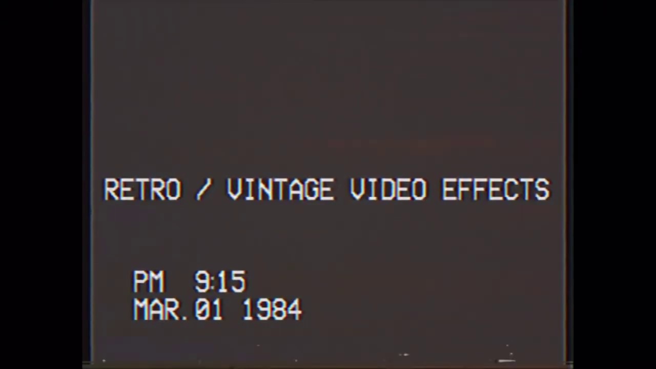 Vintage Retro Video