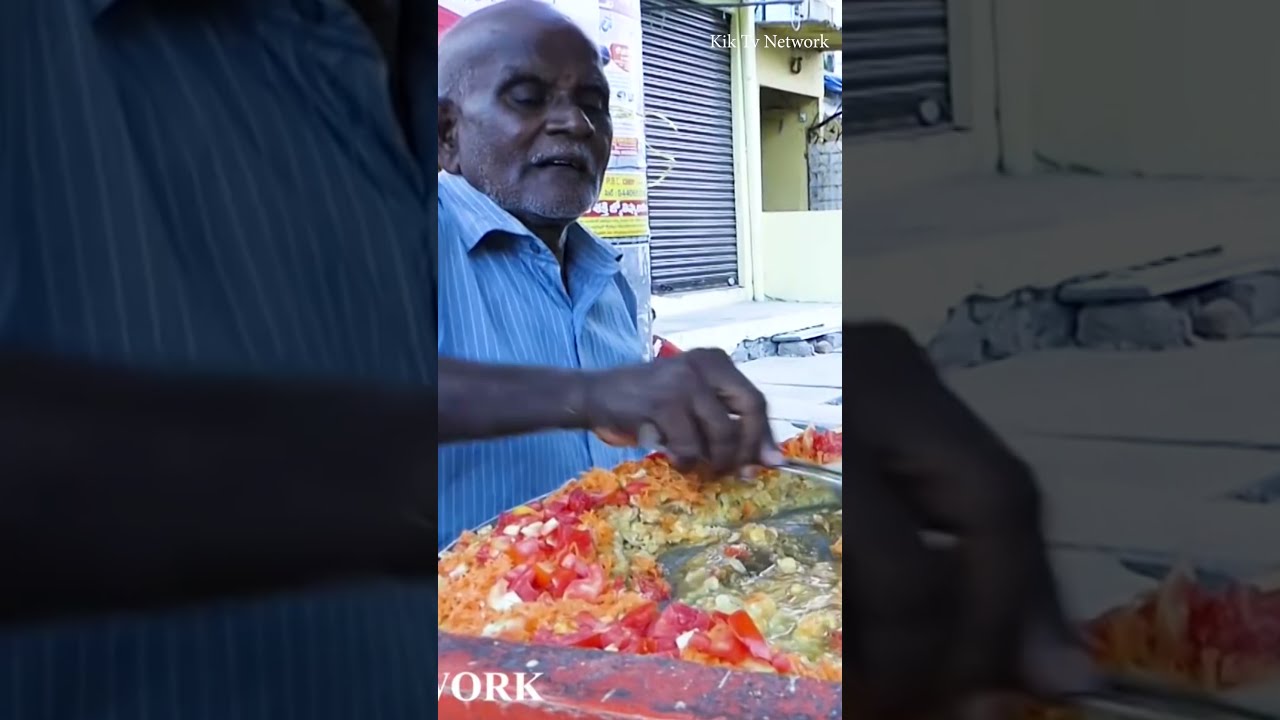 Hardworking Old Couples Making Bajji Mixture | Indian Street Food | #Shorts | KikTV Network