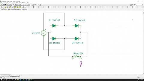 Diode Bridge Rectifier   TINA simulation   test circuit
