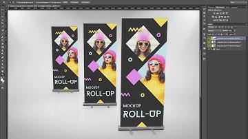How to make a Rollup Mockup with a PSD Template